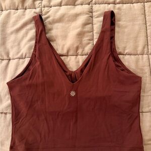Athleta Burgundy Crop Top